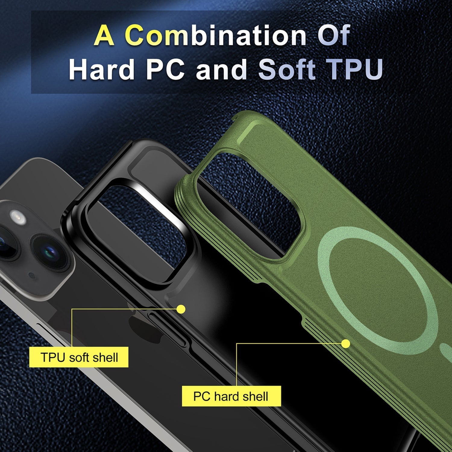 iPhone 13 Mini Magnetic Attraction Heavy Duty Military Bumper Case
