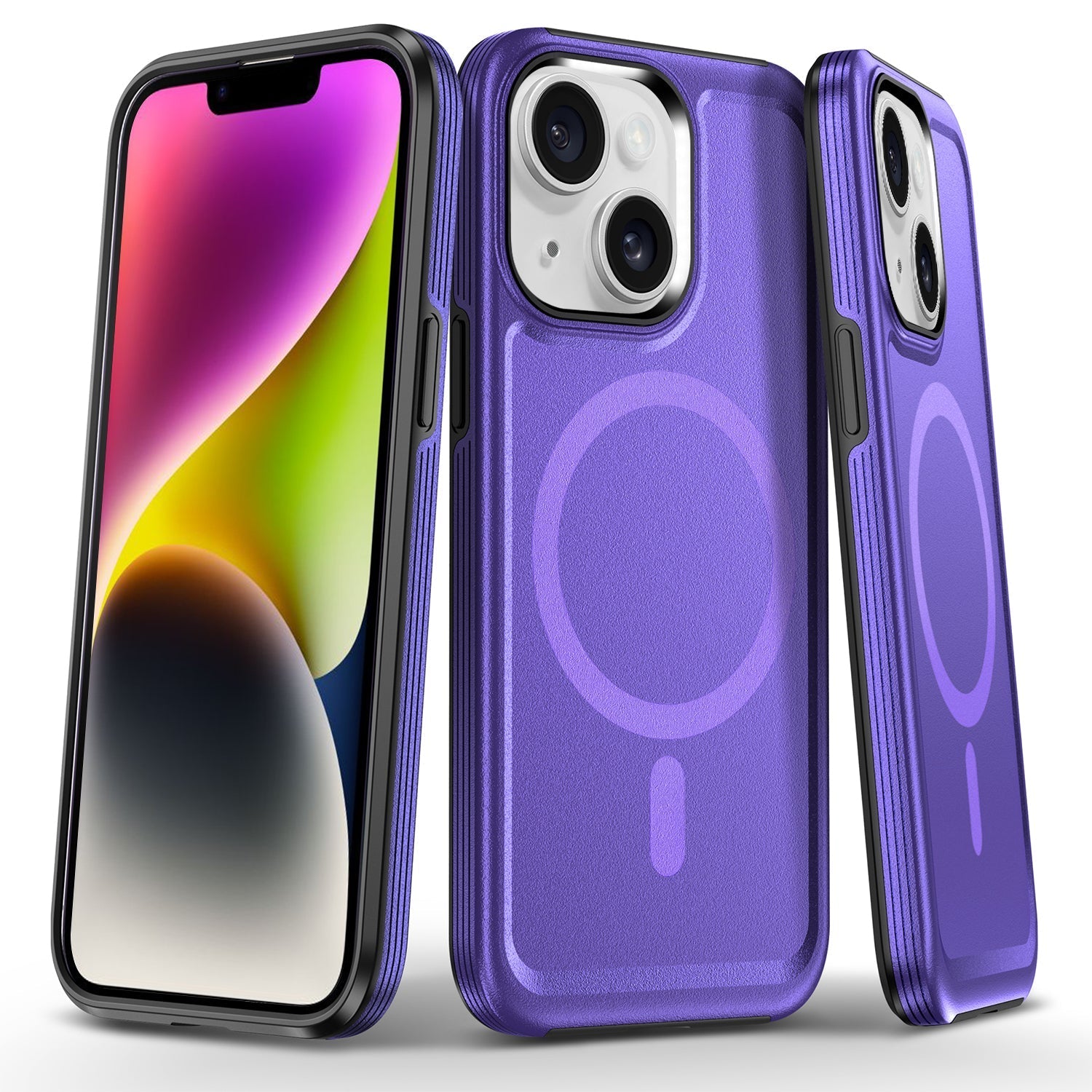 iPhone 13 Mini Magnetic Attraction Heavy Duty Military Bumper Case