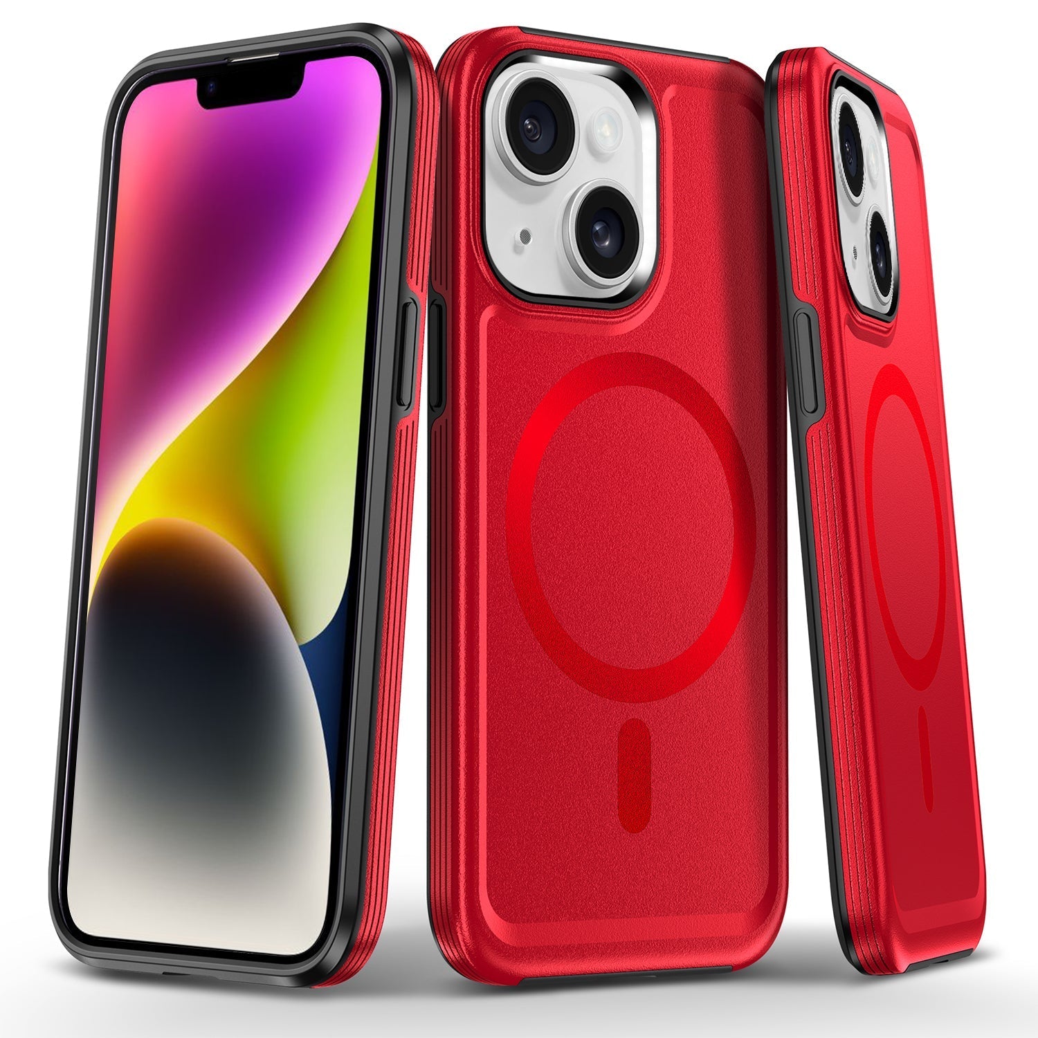 iPhone 13 Mini Magnetic Attraction Heavy Duty Military Bumper Case