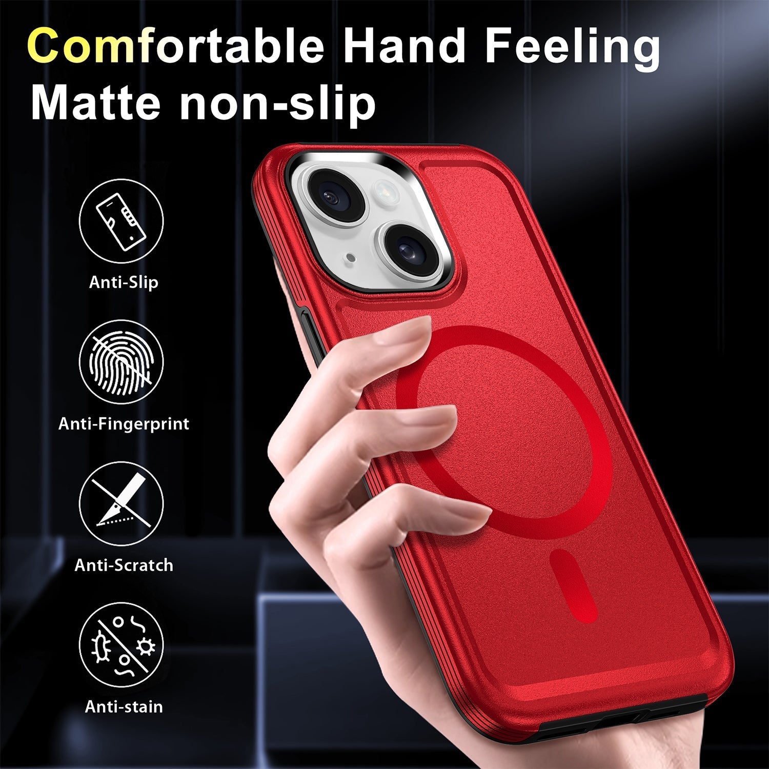 iPhone 13 Mini Magnetic Attraction Heavy Duty Military Bumper Case