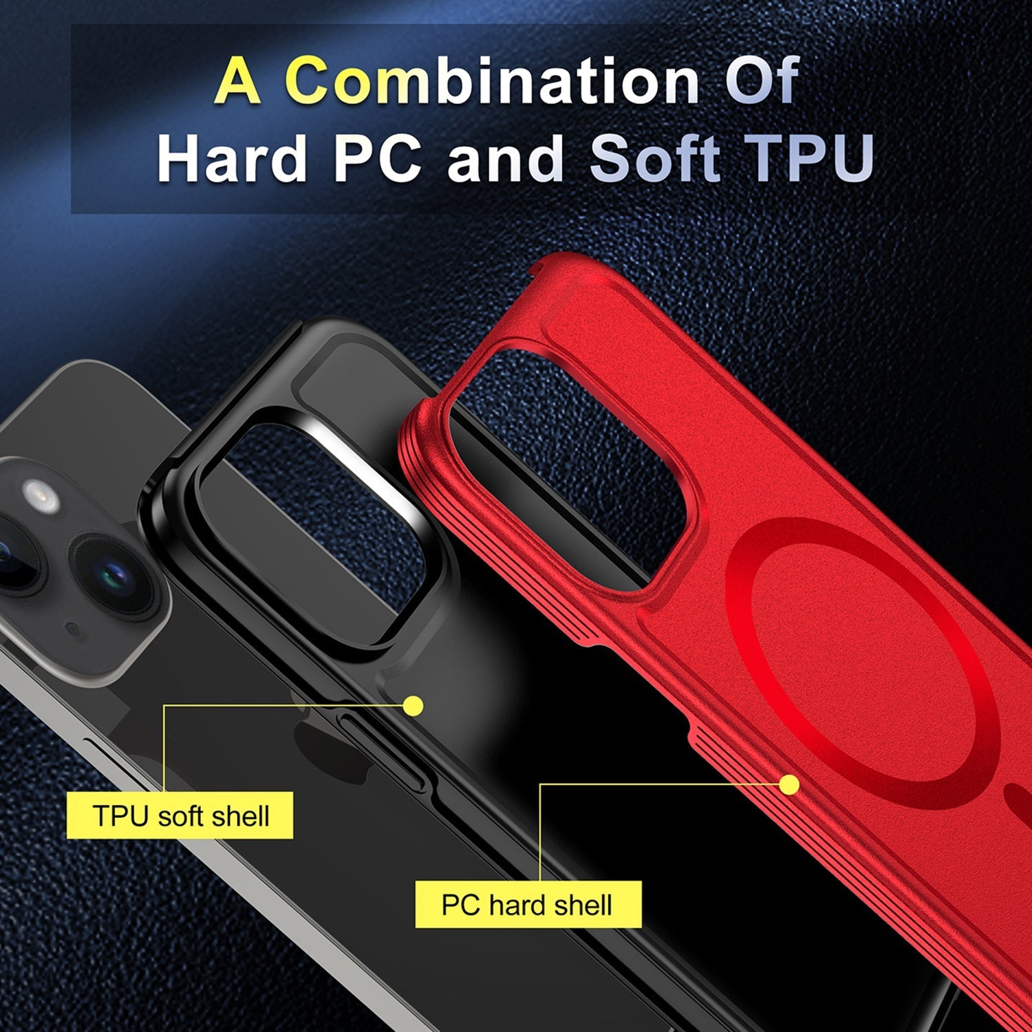 iPhone 13 Mini Magnetic Attraction Heavy Duty Military Bumper Case