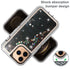 iPhone 14 Pro Max Transparent Floating Glitter Heavy Duty Case