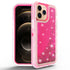iPhone 14 Pro Max Transparent Floating Glitter Heavy Duty Case