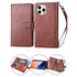 iPhone 13 Pro Max 2 in 1 Leather Wallet Case With 9 Credit Card Slots and Removable Back Cover 