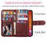 iPhone 13 Pro Max 2 in 1 Leather Wallet Case With 9 Credit Card Slots and Removable Back Cover 