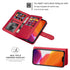 iPhone 13 Pro Max 2 in 1 Leather Wallet Case With 9 Credit Card Slots and Removable Back Cover 
