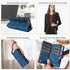 iPhone 13 Pro Retro Premium Flip Leather Cover with 9 Card Holder & Zipper Cash Pocket & Wrist Strap