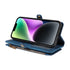 iPhone 13 Pro Max Retro Premium Flip Leather Cover with 9 Card Holder & Zipper Cash Pocket & Wrist Strap