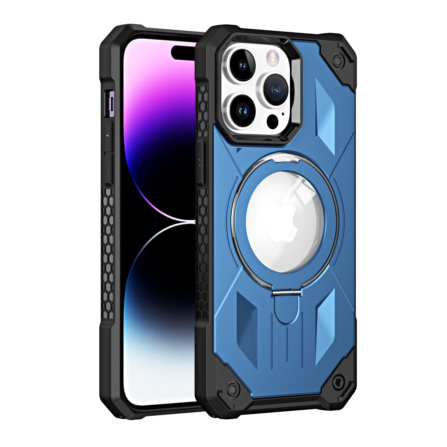 iPhone 13 Pro Armored Magnetic Suction Bracket Case