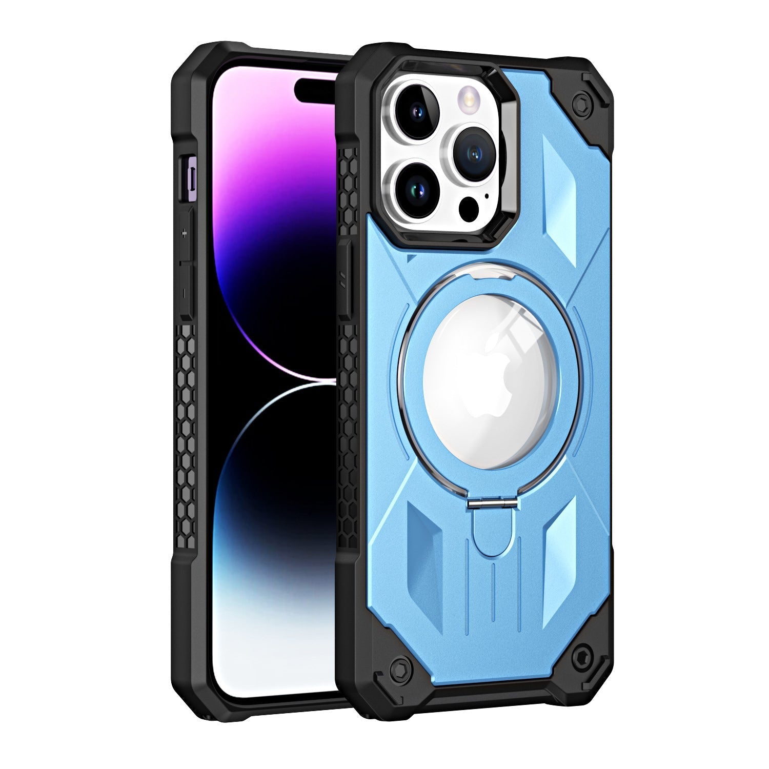 iPhone 13 Pro Max Armored Magnetic Suction Bracket Case