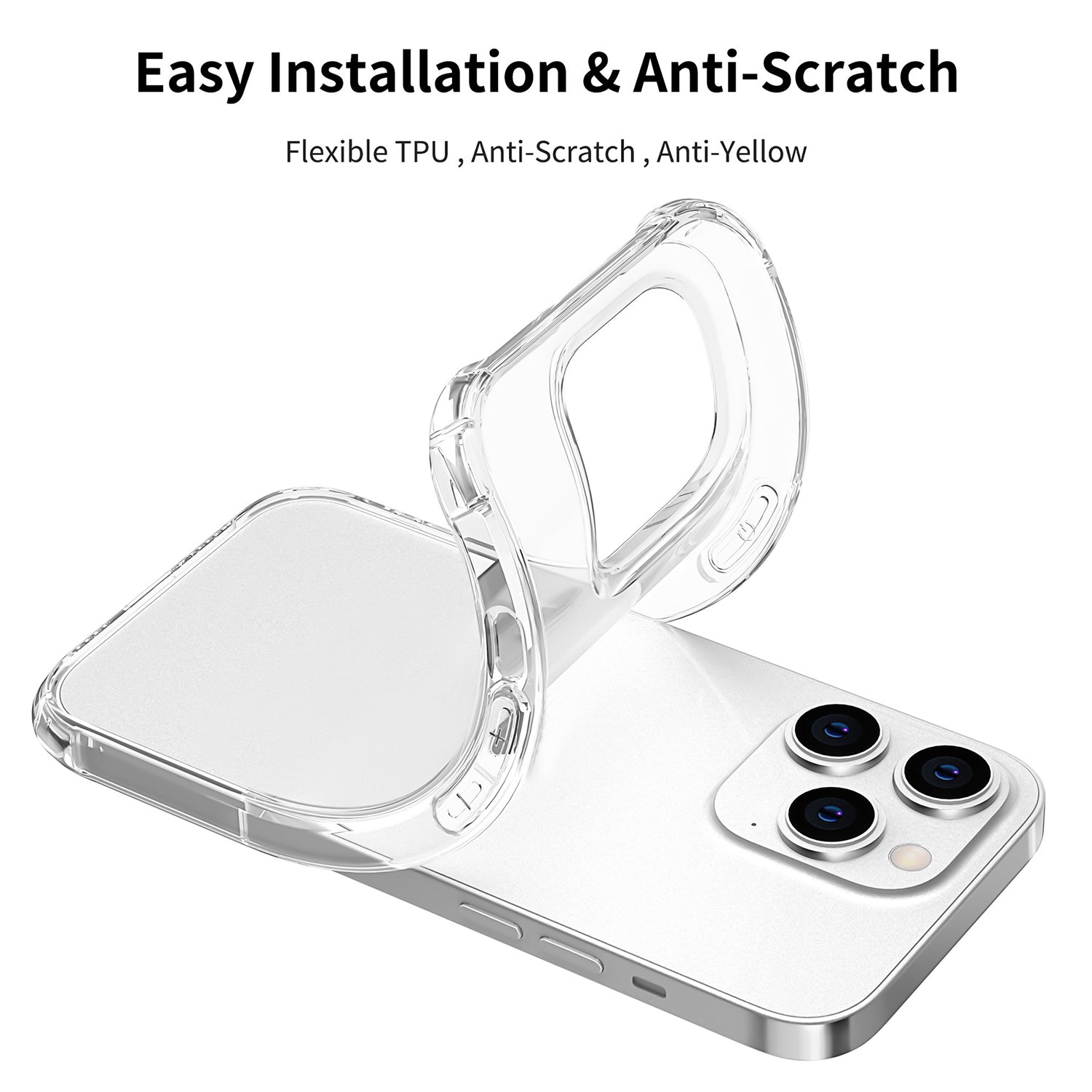 iPhone 13 Pro Transparent Clear Soft TPU Cover Case