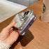 iPhone 15 Pro Max Gradient Glitter Diamond Luxury Plating Magnetic Attraction Wireless Charging With Camera Protector Back Cover Case