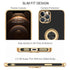 iPhone 13 Pro Fashion Ring Magnetic GPS car mount Phone Holder Case
