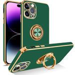 iPhone 13 Pro Fashion Ring Magnetic GPS car mount Phone Holder Case