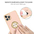 iPhone 14 Pro Max Fashion Ring Magnetic GPS car mount Phone Holder Case