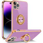 iPhone 13 Pro Fashion Ring Magnetic GPS car mount Phone Holder Case