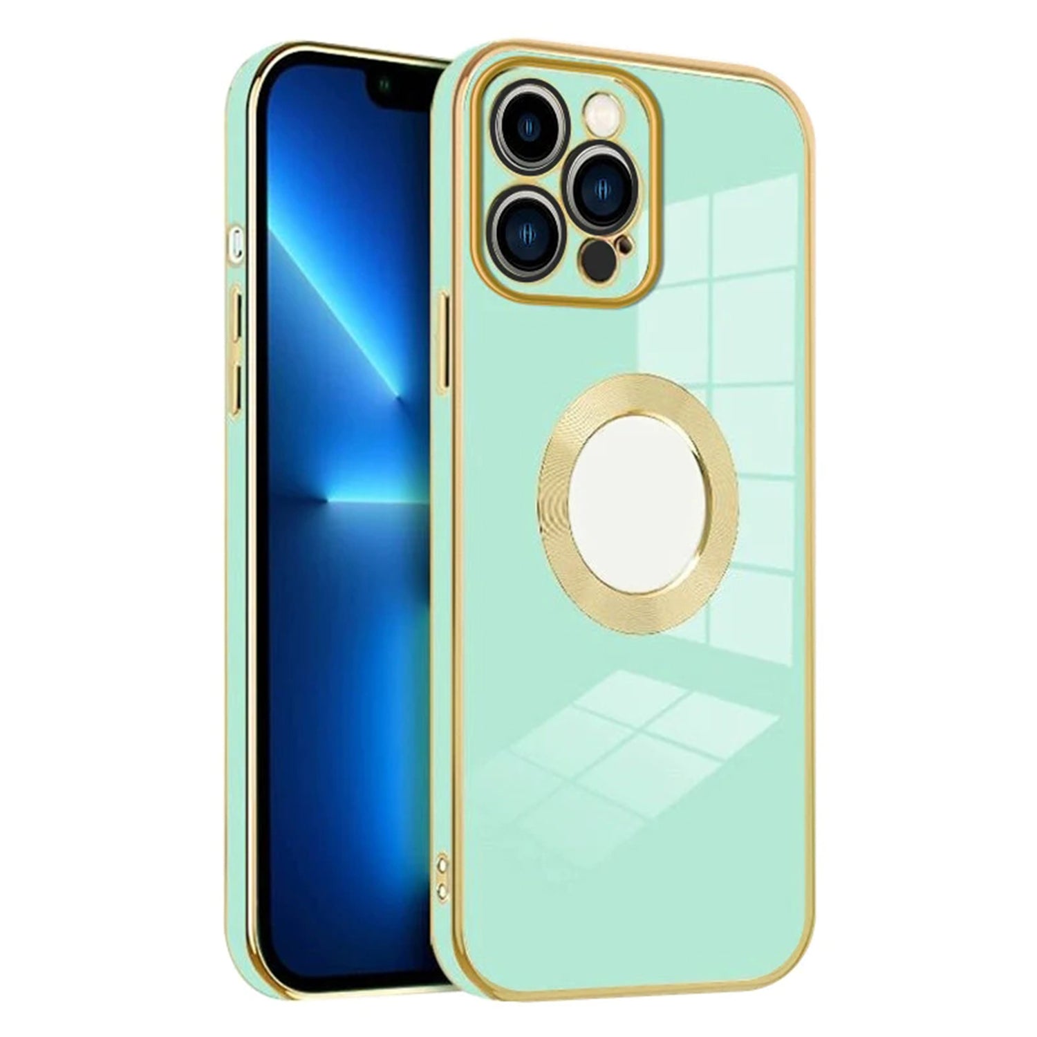 iPhone 13 Pro Electroplated logo hollow out color case