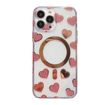 iPhone 13 Pro Love Transparent Fall Prevention Magnetic Suction Case