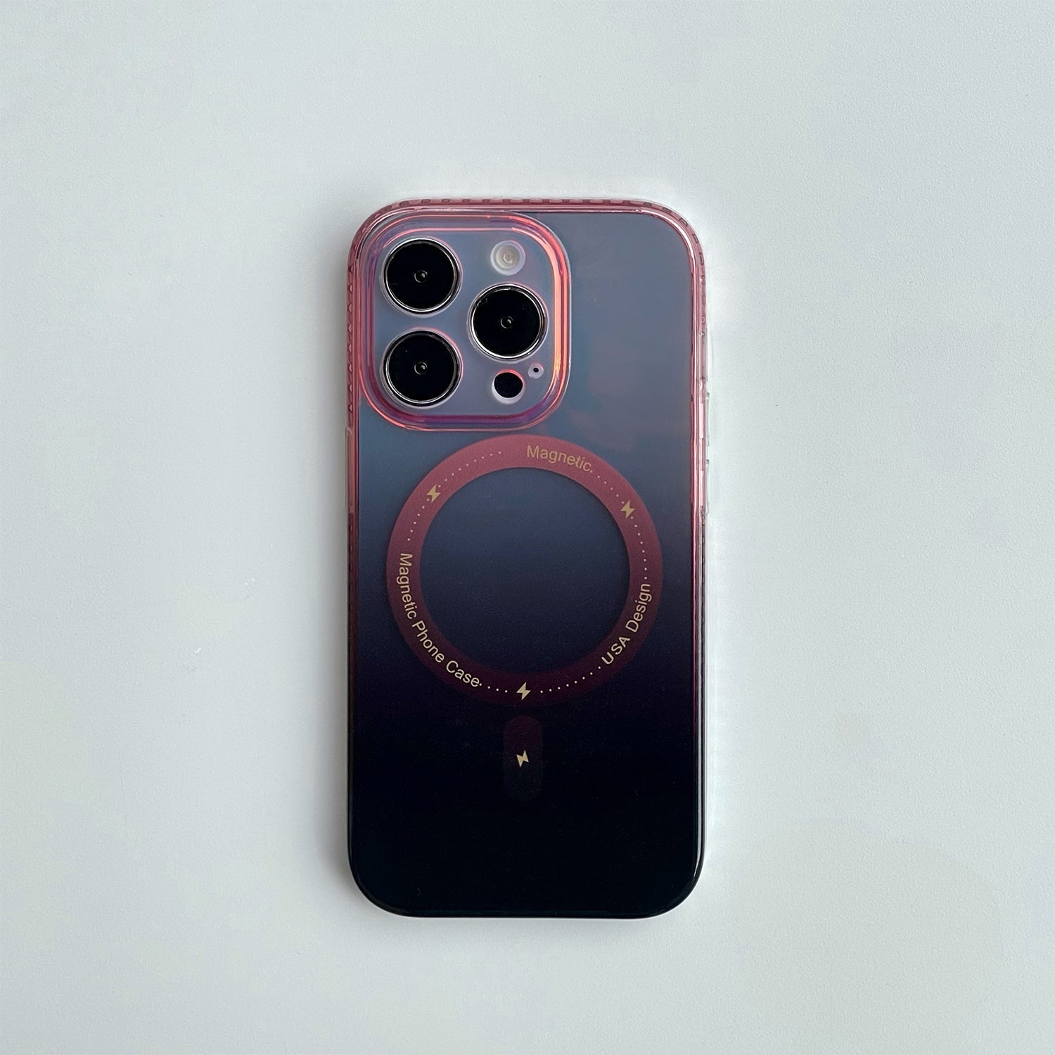 iPhone 13 Pro Max Fashion Gradient Light and Shadow Magnetic Case
