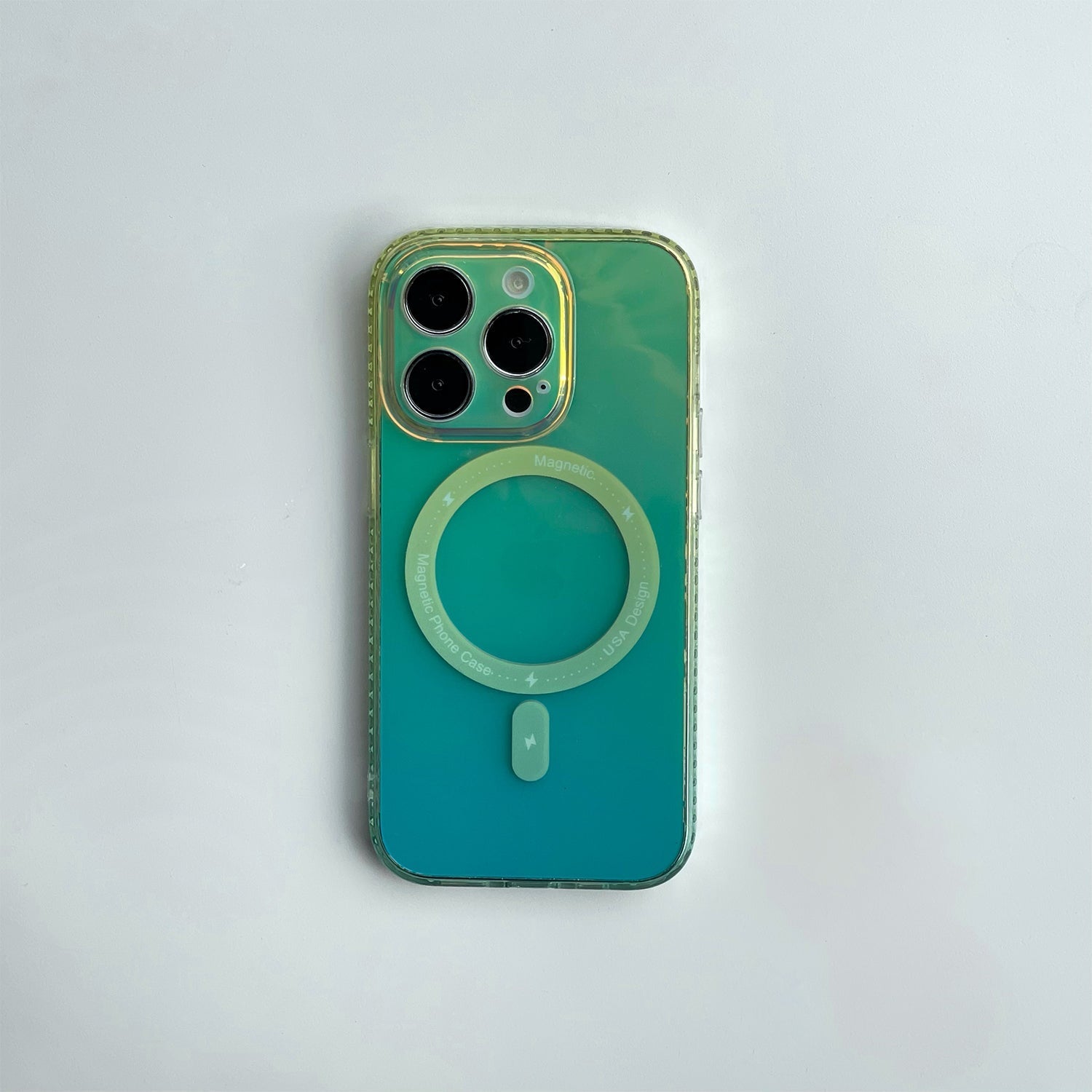 iPhone 13 Pro Max Fashion Gradient Light and Shadow Magnetic Case