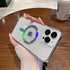iPhone 13 Pro Max Clear Electroplating laser Magnetic Attraction Case