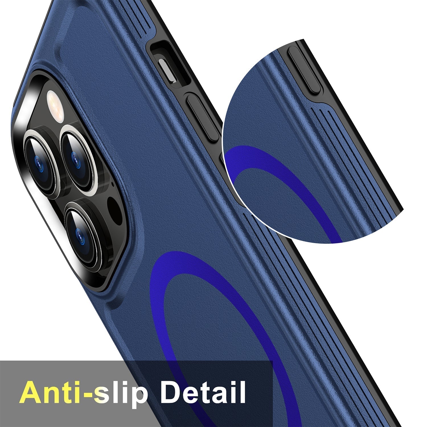 iPhone 13 Pro Max Magnetic Attraction Heavy Duty Military Bumper Case
