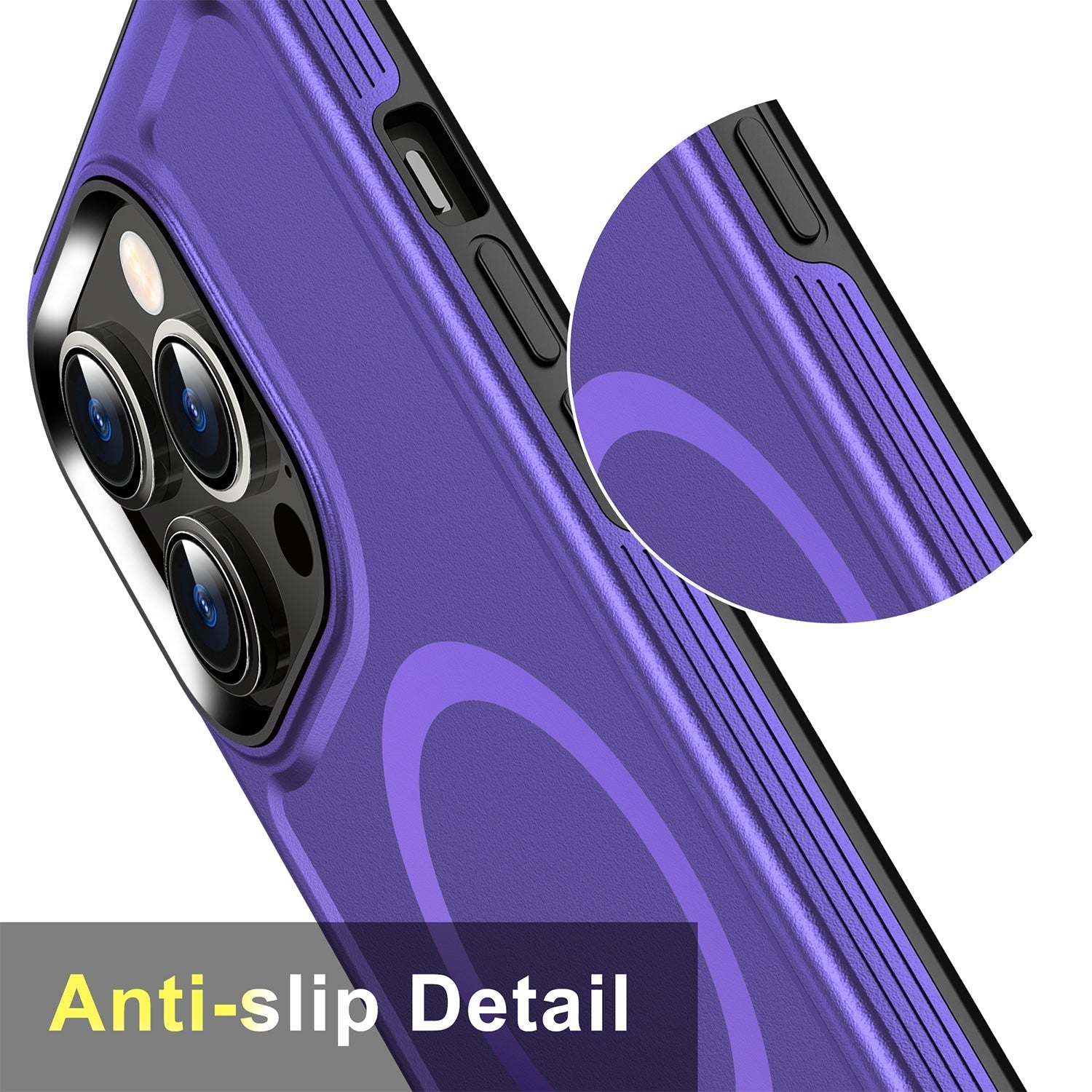 iPhone 13 Pro Max Magnetic Attraction Heavy Duty Military Bumper Case