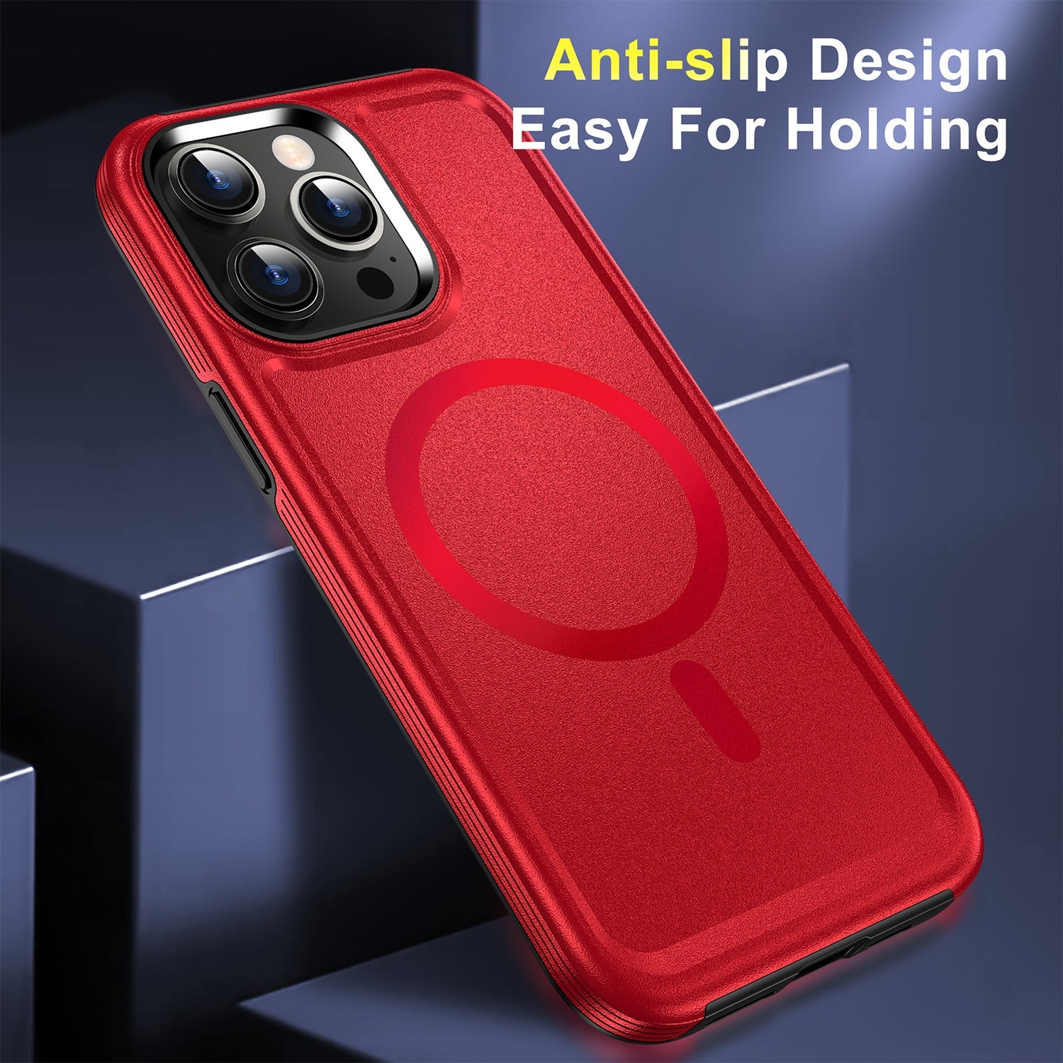 iPhone 13 Pro Magnetic Attraction Heavy Duty Military Bumper Case