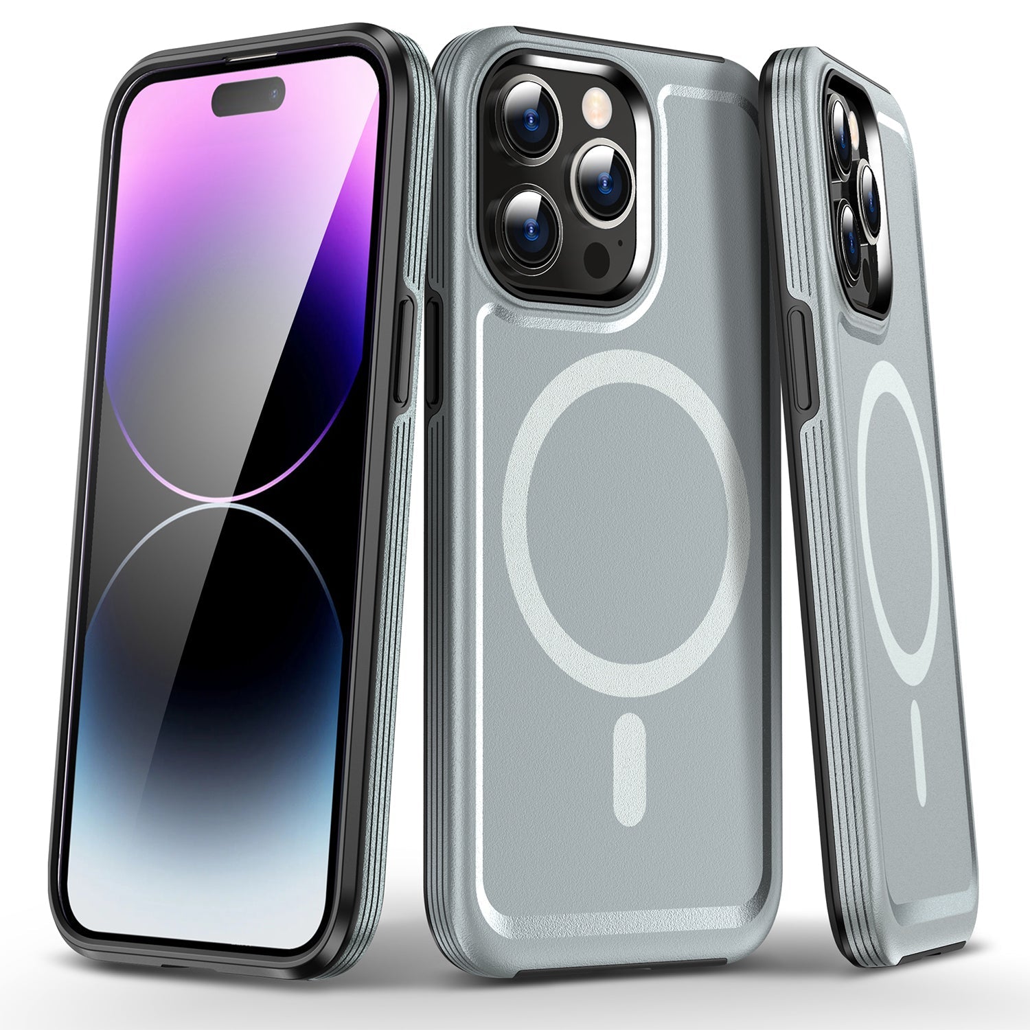 iPhone 13 Pro Magnetic Attraction Heavy Duty Military Bumper Case