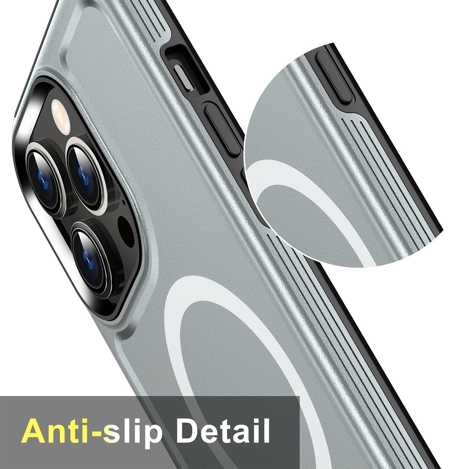 iPhone 13 Pro Magnetic Attraction Heavy Duty Military Bumper Case