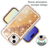 iPhone 15 Transparent Floating Glitter Heavy Duty Case