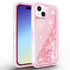 iPhone 15 Transparent Floating Glitter Heavy Duty Case