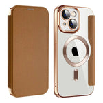 Case for iPhone 15 Case Wallet Compatible with Magsafe, Shockproof Full Protective Flip Folio Wallet Case with RFID Blocking Card Slot PU Leather Cover for iPhone 15