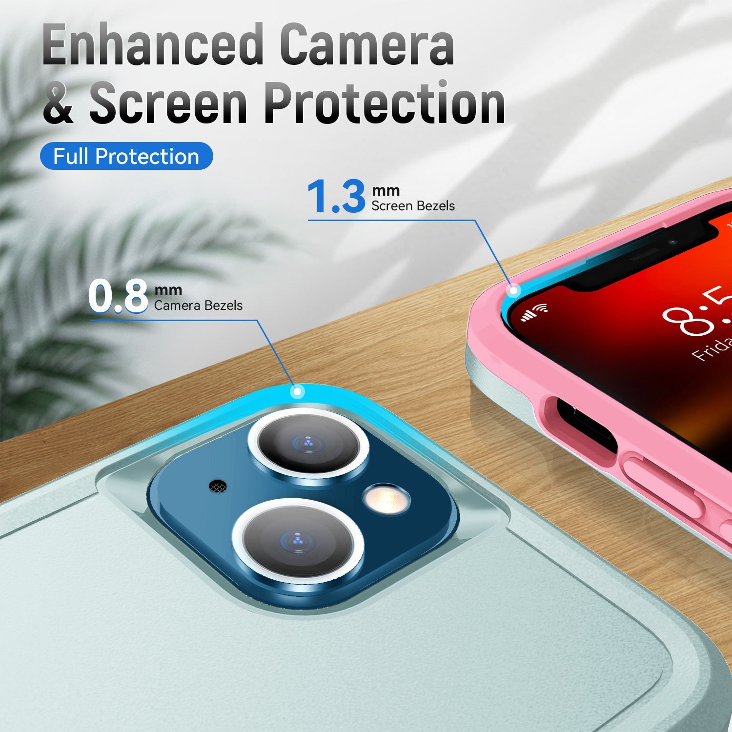 iPhone 15 Kickstand Fully Protected Heavy-Duty Shockproof Case