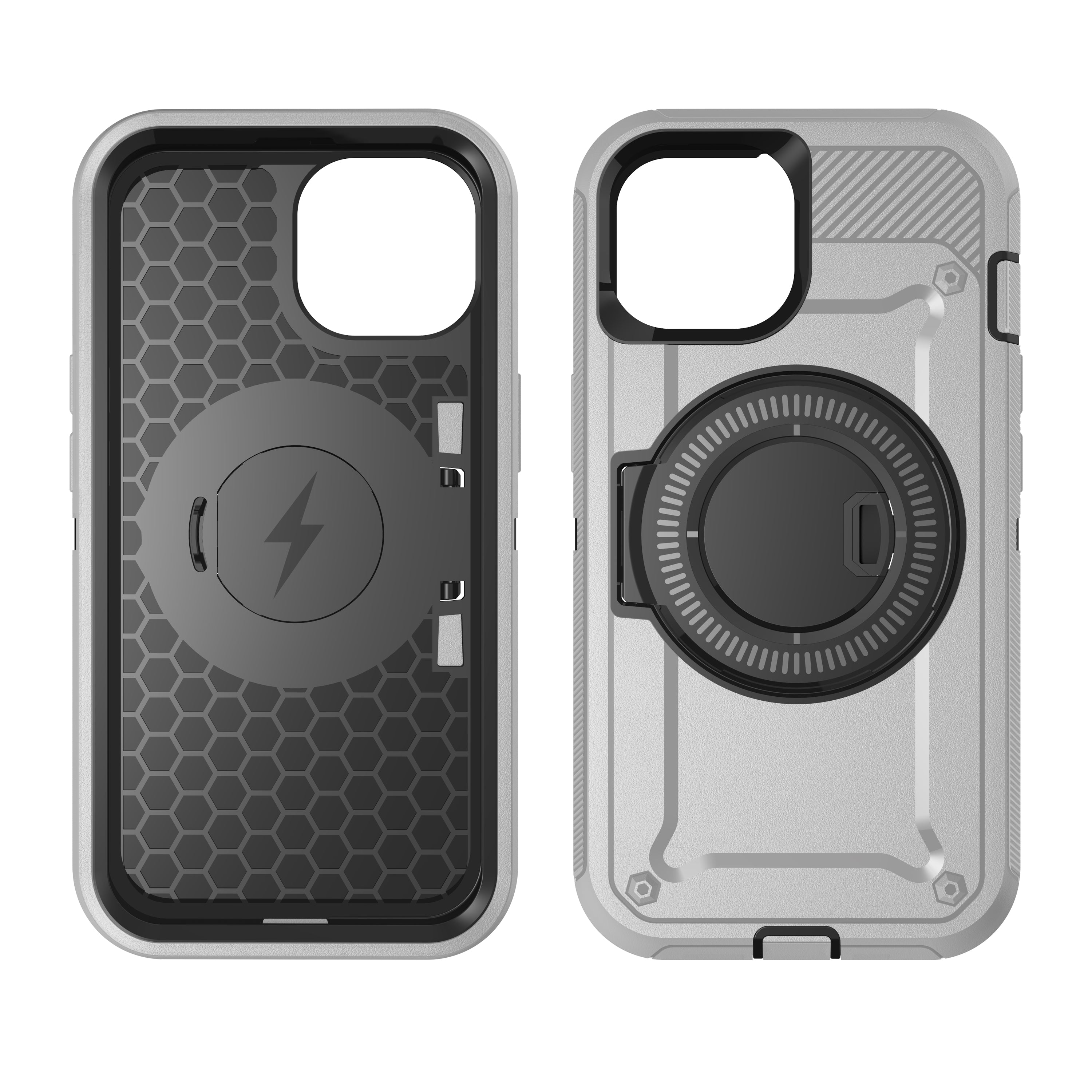 iPhone 15 Wireless magnetic Finger ring buckle bracket Case
