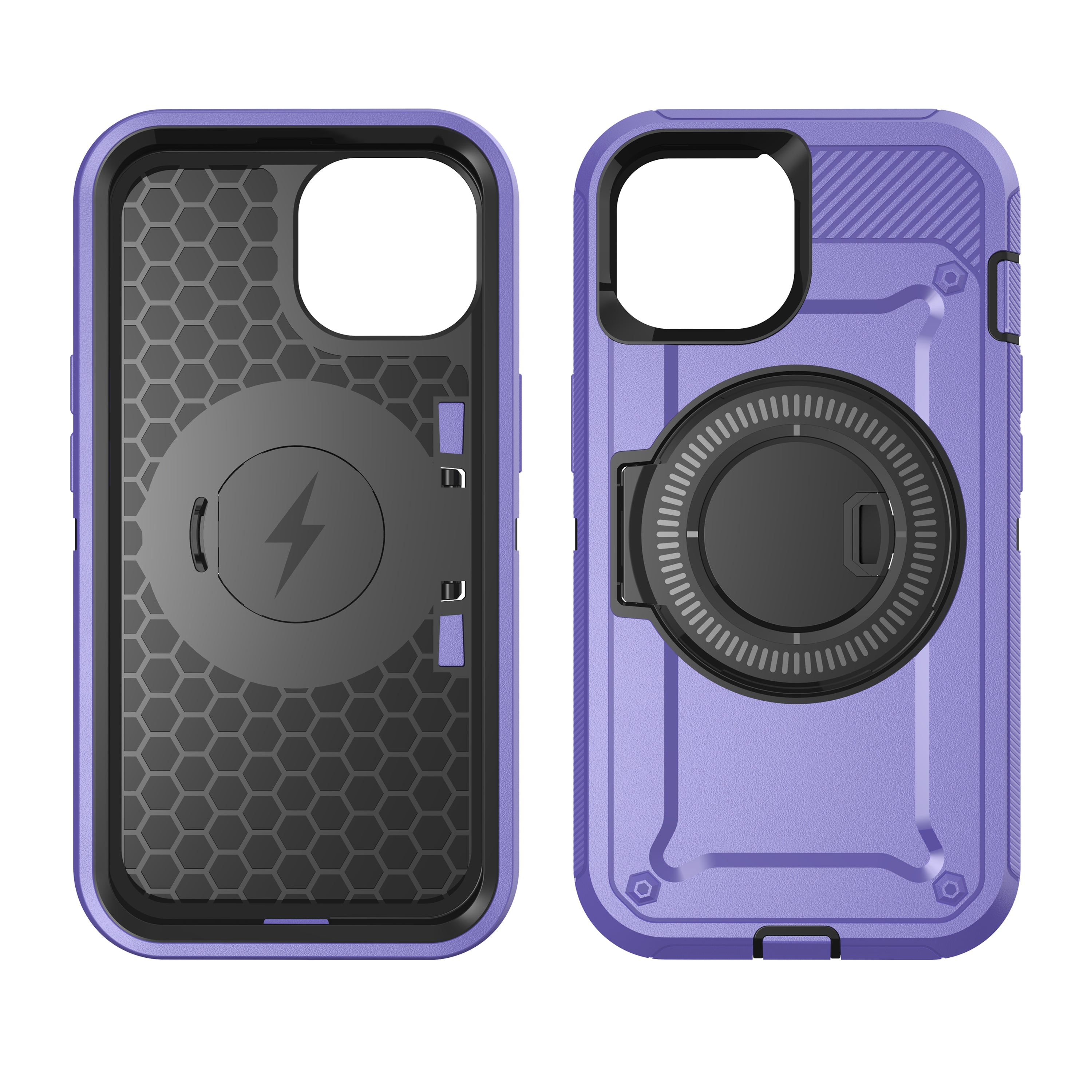 iPhone 15 Wireless magnetic Finger ring buckle bracket Case