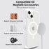 iPhone 14/13 Magnetic Attraction Transparent Full Protection Heavy Phone Case