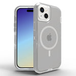 iPhone 14/13 Magnetic Attraction Transparent Full Protection Heavy Phone Case