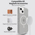 iPhone 14/13 Magnetic Attraction Transparent Full Protection Heavy Phone Case