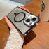 iPhone 14/13 Gradient Glitter Diamond Luxury Plating Magnetic Attraction Wireless Charging With Camera Protector Back Cover Case