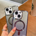 iPhone 14/13 Gradient Glitter Diamond Luxury Plating Magnetic Attraction Wireless Charging With Camera Protector Back Cover Case