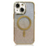 iPhone 14/13 Gradient Glitter Diamond Luxury Plating Magnetic Attraction Wireless Charging With Camera Protector Back Cover Case