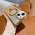 iPhone 14/13 Gradient Glitter Diamond Luxury Plating Magnetic Attraction Wireless Charging With Camera Protector Back Cover Case