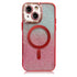 iPhone 14/13 Gradient Glitter Diamond Luxury Plating Magnetic Attraction Wireless Charging With Camera Protector Back Cover Case