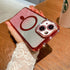 iPhone 14/13 Gradient Glitter Diamond Luxury Plating Magnetic Attraction Wireless Charging With Camera Protector Back Cover Case