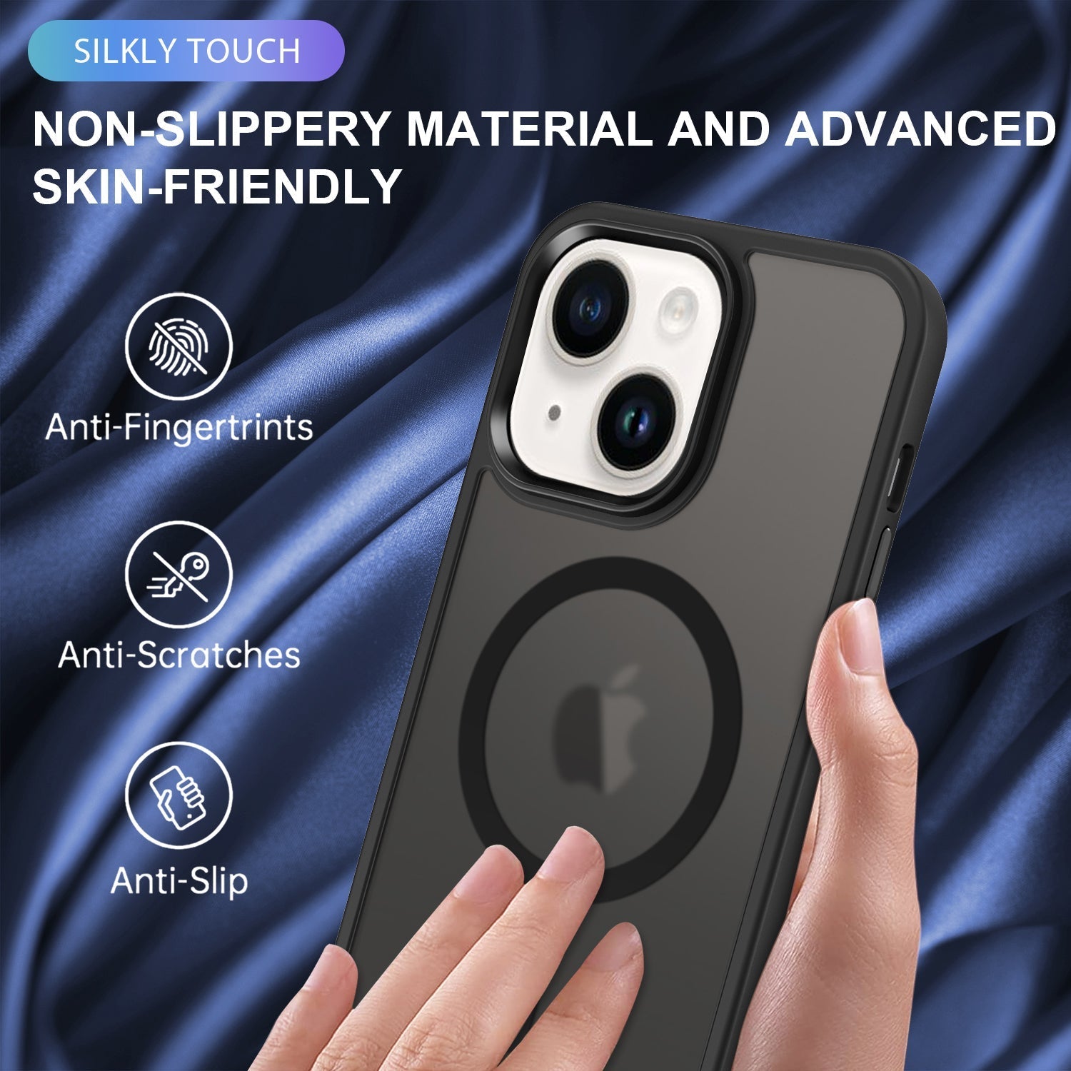 iPhone 14/13 Shockproof With Magnetic Cover Case