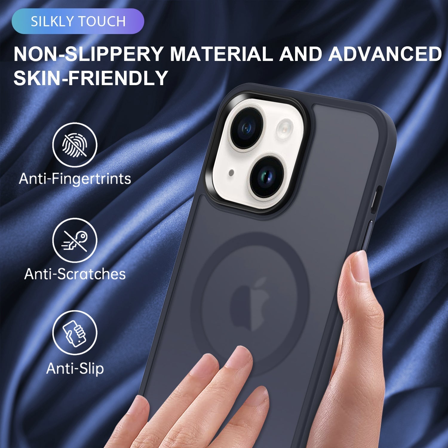 iPhone 14/13 Shockproof With Magnetic Cover Case