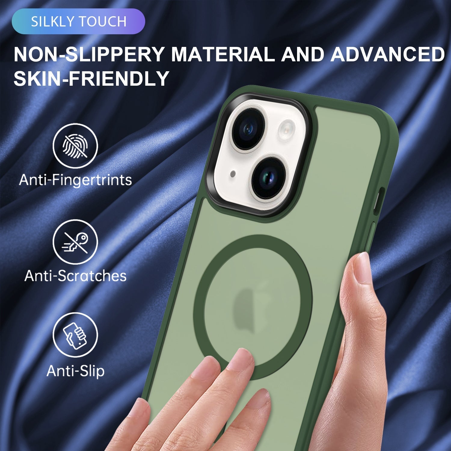iPhone 14/13 Shockproof With Magnetic Cover Case