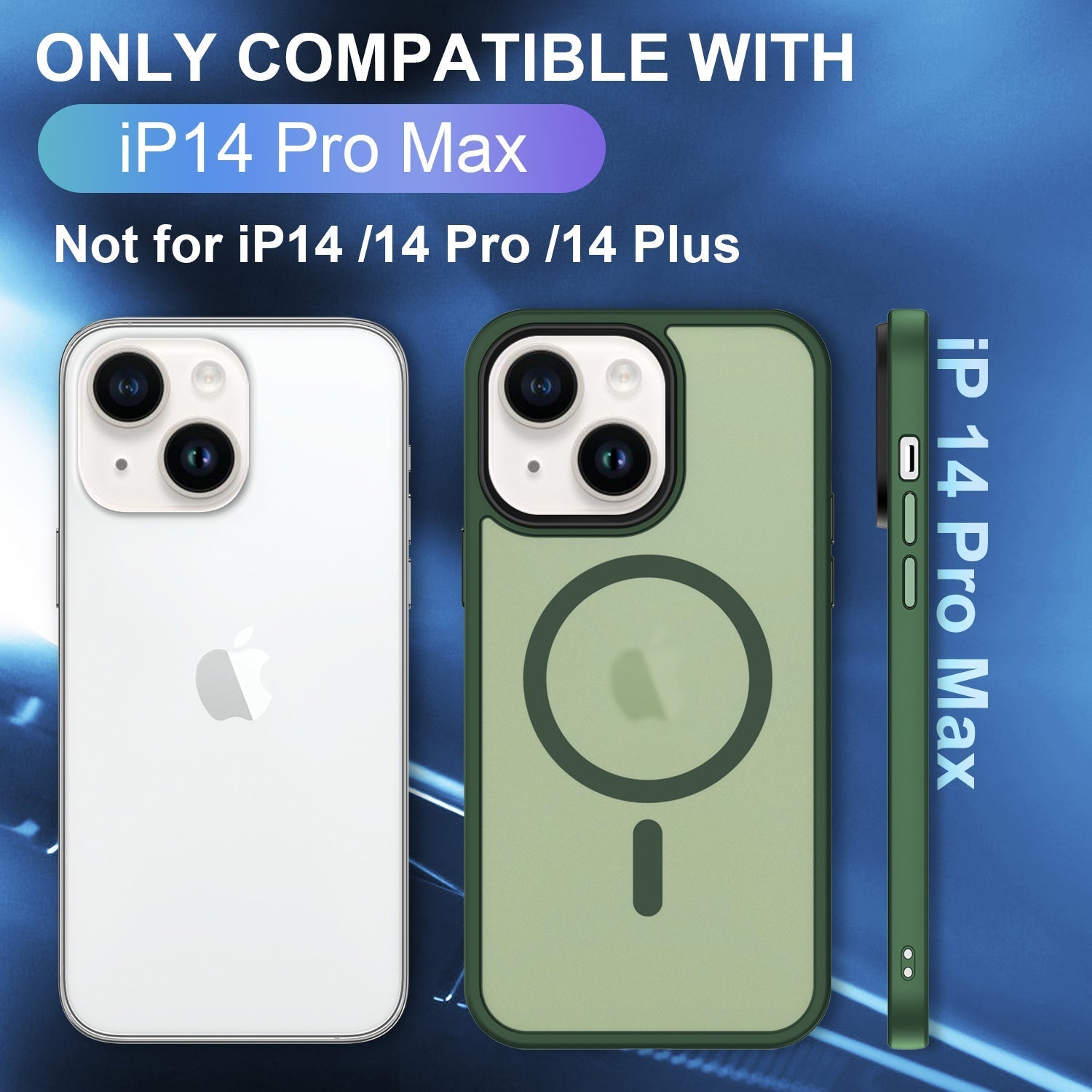 iPhone 14/13 Shockproof With Magnetic Cover Case