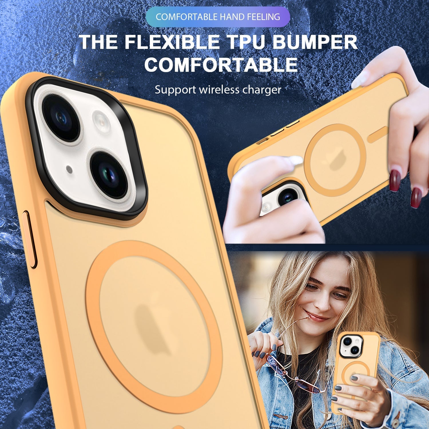 iPhone 14/13 Shockproof With Magnetic Cover Case